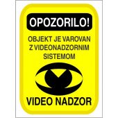 Varovano z video nadzorom