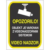 Varovano z video nadzorom