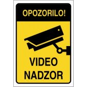 Varovano z video nadzorom