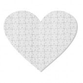Sestavljanka "Jingsaw puzzle" srce 19 x 18 cm 76 z vašim motivom