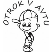 Nalepka Otrok v avtu T0007