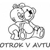 Nalepka Otrok v avtu T0022