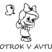 Nalepka Otrok v avtu T0033