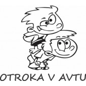 Nalepka Otrok v avtu T0034