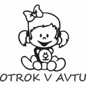 Nalepka Otrok v avtu T0035