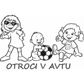 Nalepka Otroci v avtu T0040