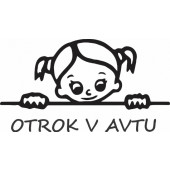 Nalepka Otrok v avtu T0045