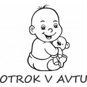 Nalepka Otrok v avtu T0046