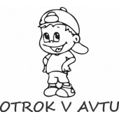 Nalepka Otrok v avtu T0057