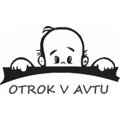 Nalepka Otrok v avtu T0062