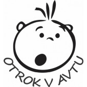 Nalepka Otrok v avtu T0063