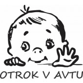 Nalepka Otrok v avtu T0075