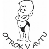 Nalepka Otrok v avtu T0078