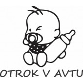 Nalepka Otrok v avtu T0087