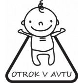 Nalepka Otrok v avtu T0092