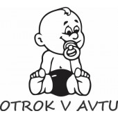 Nalepka Otrok v avtu T0101