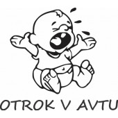 Nalepka Otrok v avtu T0104