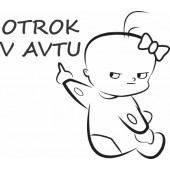 Nalepka Otrok v avtu T0111