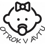 Nalepka Otrok v avtu T0118