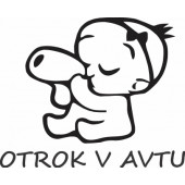 Nalepka Otrok v avtu T0120