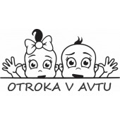 Nalepka Otroka v avtu T0154