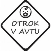 Nalepka Otrok v avtu T0159