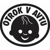 Nalepka Otrok v avtu T0183