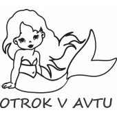 Nalepka Otrok v avtu T0010