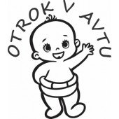 Nalepka Otrok v avtu T0011