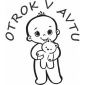 Nalepka Otrok v avtu T0012