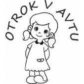 Nalepka Otrok v avtu T0013