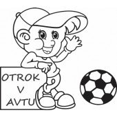 Nalepka Otrok v avtu T0029