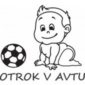 Nalepka Otrok v avtu T0030