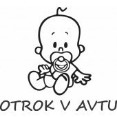 Nalepka Otrok v avtu T0036