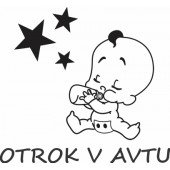 Nalepka Otrok v avtu T0037