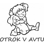 Nalepka Otrok v avtu T0049