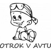 Nalepka Otrok v avtu T0051