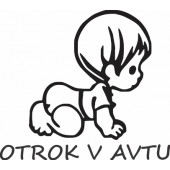 Nalepka Otrok v avtu T0053