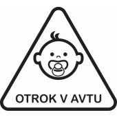 Nalepka Otrok v avtu T0056