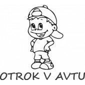 Nalepka Otrok v avtu T0057