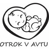 Nalepka Otrok v avtu T0058