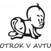 Nalepka Otrok v avtu T0065