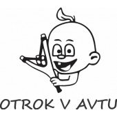 Nalepka Otrok v avtu T0069