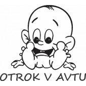 Nalepka Otrok v avtu T0070