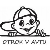 Nalepka Otrok v avtu T0086