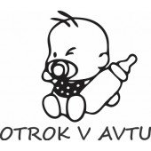 Nalepka Otrok v avtu T0087