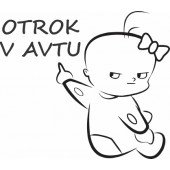 Nalepka Otrok v avtu T0111