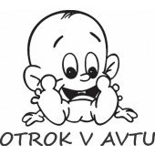 Nalepka Otrok v avtu T0122