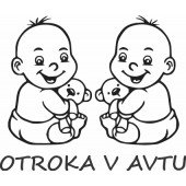 Nalepka Otroka v avtu T0129