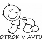 Nalepka Otrok v avtu T0139